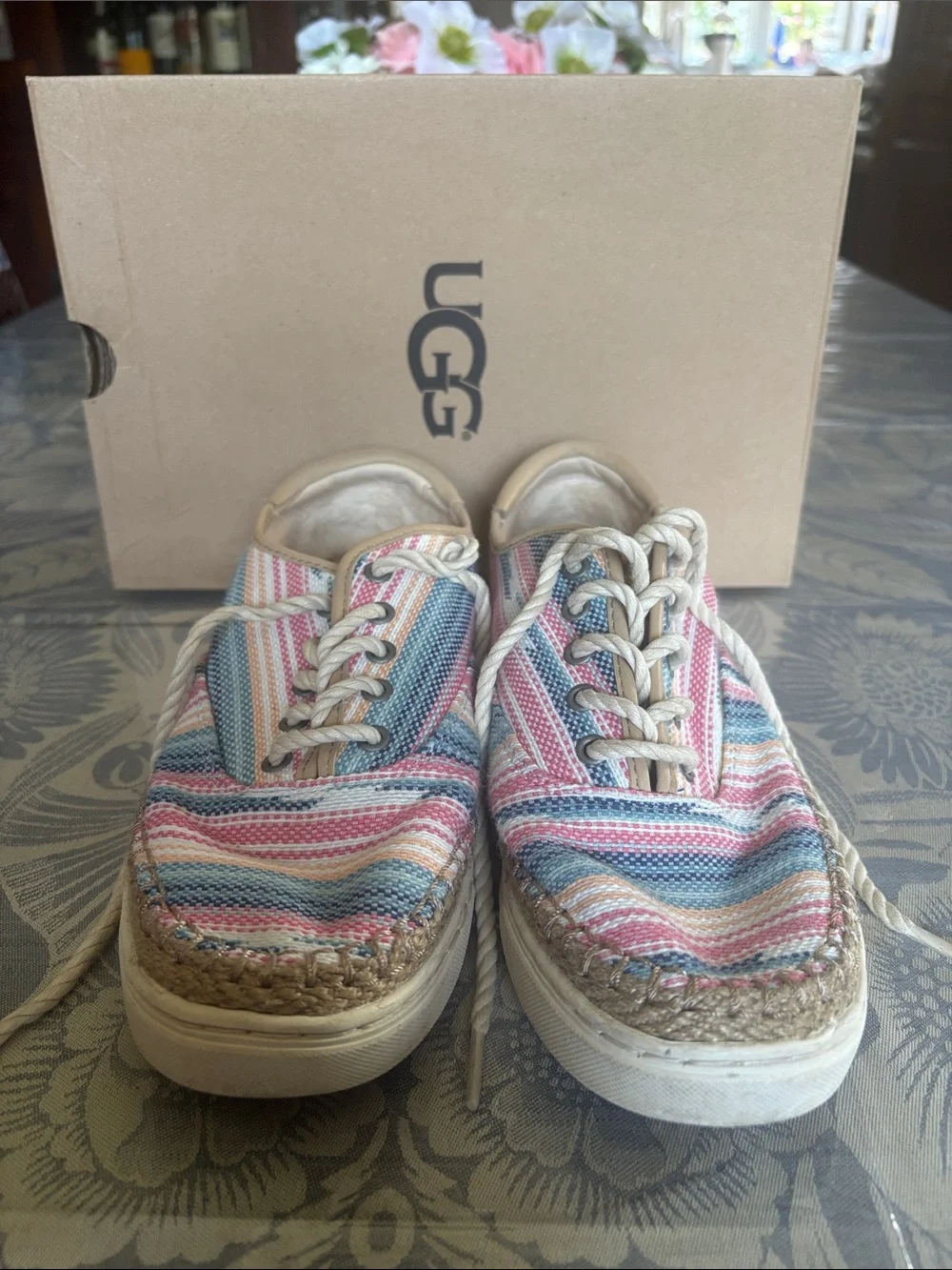 UGG W Eyan II Serape Slip-On Sneakers - Multicolor Stripe